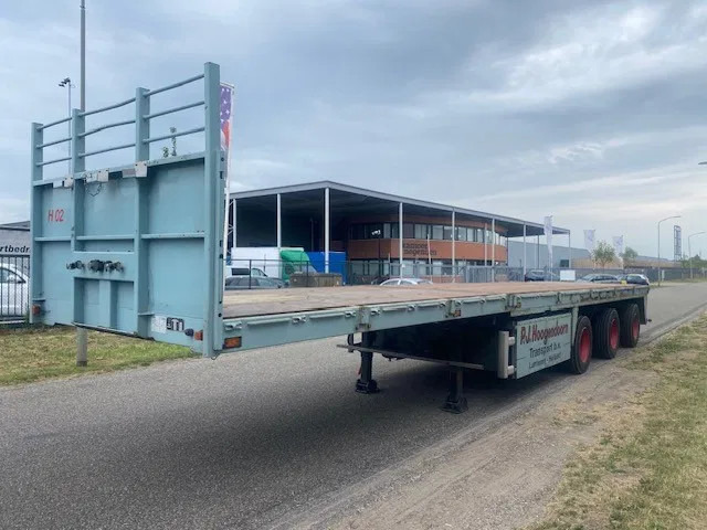 Floor open oplegger 3 asser uitschuifbaar, 2 x stuur, 1 x liftas - Dropside/ Flatbed semi-trailer: picture 1 Floor open oplegger 3 asser uitschuifbaar, 2 x stuur, 1 x liftas - Dropside/ Flatbed semi-trailer: picture 1